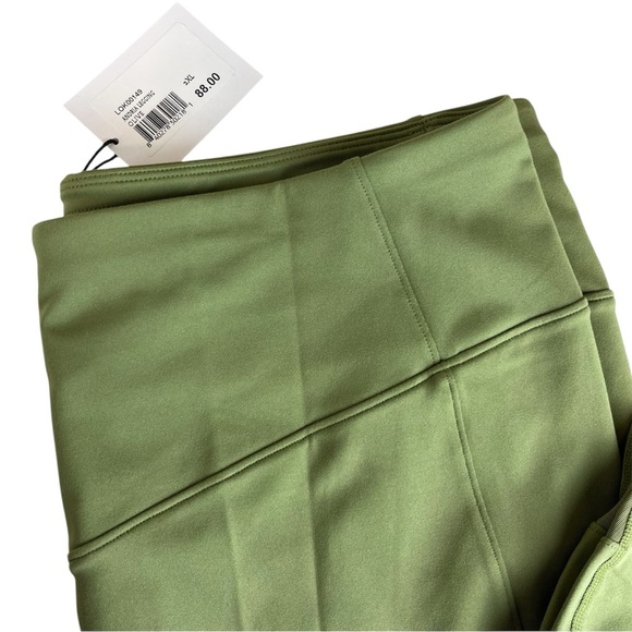 NWT BANDIER LeOre Andria Leggings 2X Olive Green High Waist Plus Size Activewear - Picture 4 of 12